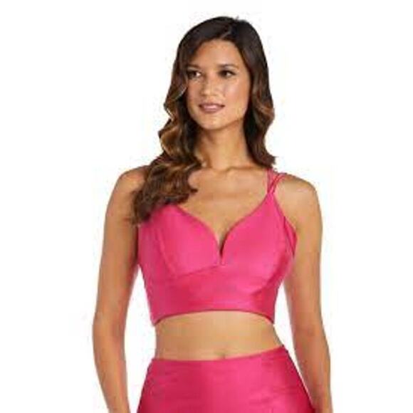Morgan & Co Lace Up Back Dress Top Size 5 - Picture 1 of 5
